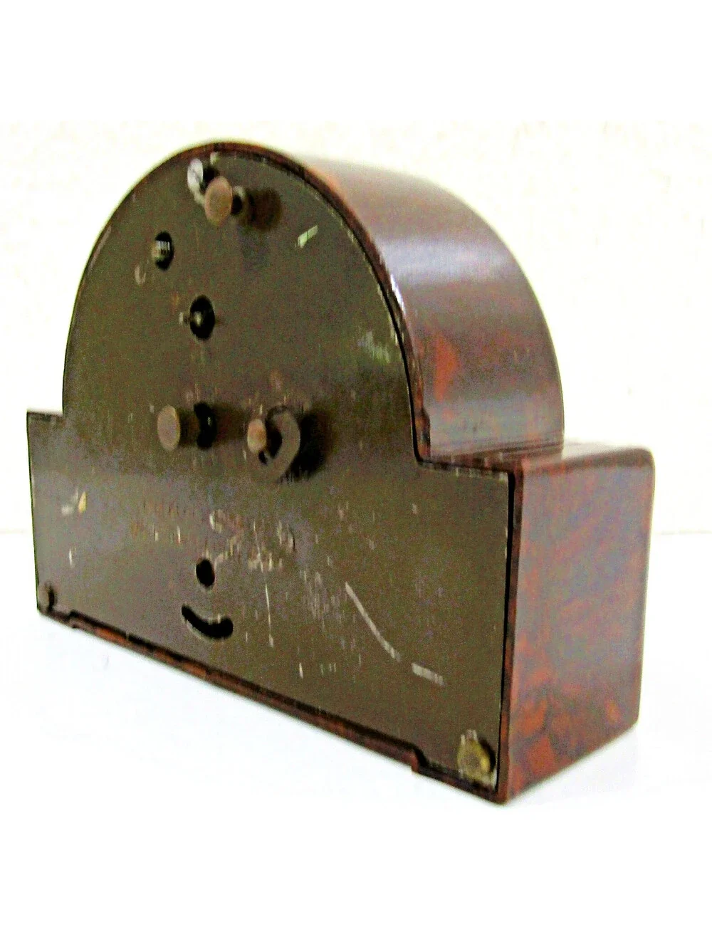 Vintage Lux Symphony Alarm Clock in Brown Bakelite
